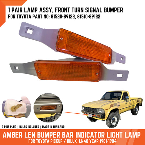 Amber bumper turn signal - bumper,