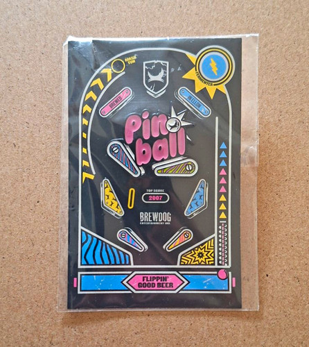 Brewdog pinball pin badge - pinball,