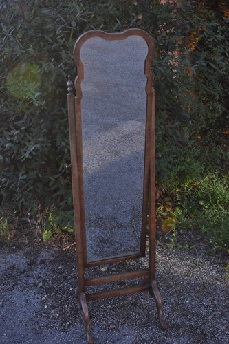 Antique walnut cheval - walnut, dressing
