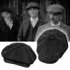 8 Panels Newsboy Flat Cap Mens