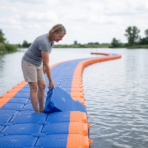 Plastic floating dock - dock, pontoon