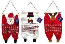 Advent Calendar Christmas Large Fabric with Pockets for Kids Wall Hanging