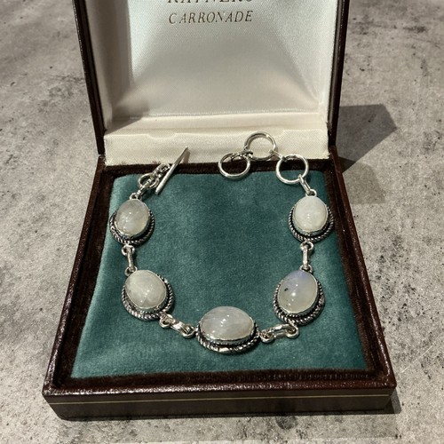 Silver rainbow moonstone - ,