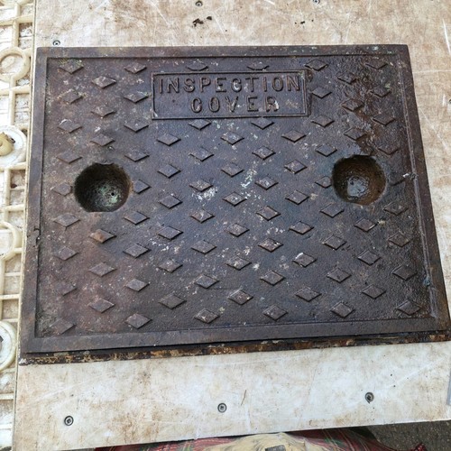 Cast iron manhole - iron,