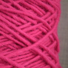 CHUNKY PURE SHETLAND WOOL CERISE PINK 500g CONE 10 BALLS KNITTING WEAVING YARN