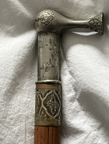 Ornate antique hunting crop - antique,