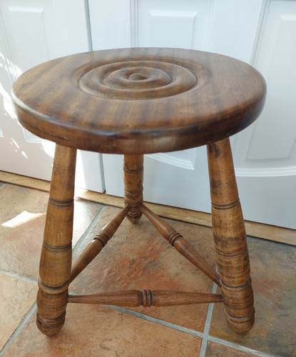 Vintage french leg stool - vintage,
