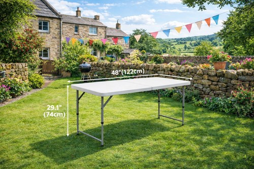 4ft folding table - trestle, for
