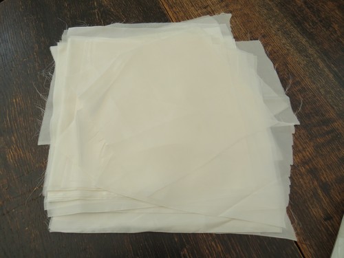 Small silk pieces - silk, for