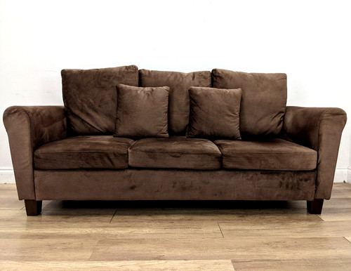 Sofa seater brown crushed - sofa,