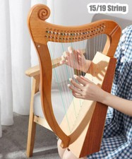 Professional Irish Harp Kelkin Lya 19-strings Lyre With Tuning Wrench w/Bag Gift