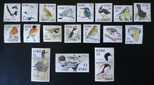 IRELAND 1997-8 BIRDS DEFINITIVE COMPLETE SET 18 VALUES (IRISH CURRENCY) MNH 11D
