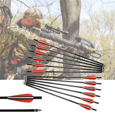 12X14" Crossbow Bolts Fiberglass Arrows Target Hunting Shooting Screw Points
