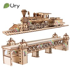 3D Wooden Puzzle Airship Model