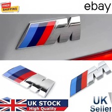 2x BMW M Sport Emblem Chrome