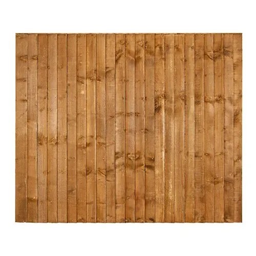 6x6ft brown closeboard fence - closeboard,