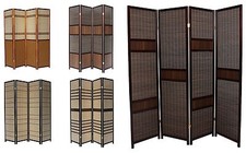 LUXURY Wood Panel Folding Room Divider Privacy Screen. High Quality Heavy Weight