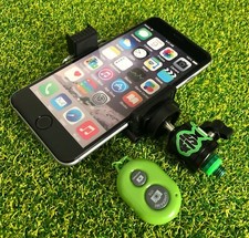 FiSH i Mobile Phone Holder For Fishing With Cold Shoe Mount & Bluetooth Remote.