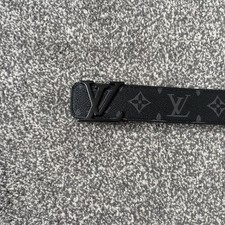 Louis Vuitton Matte Black Belt