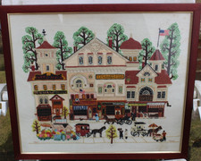 Vintage Framed Crewel