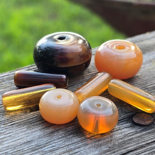 Vintage german glass beads - vintage,