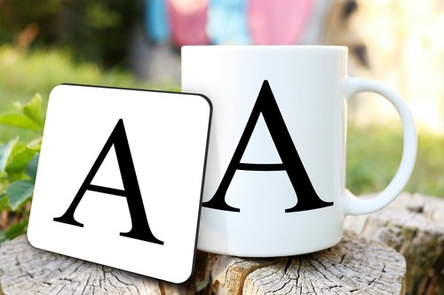 Initial name coffee tea cup - initial,