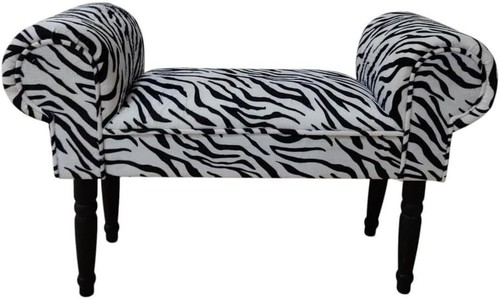 Zebra print velvet - zebra, chaise