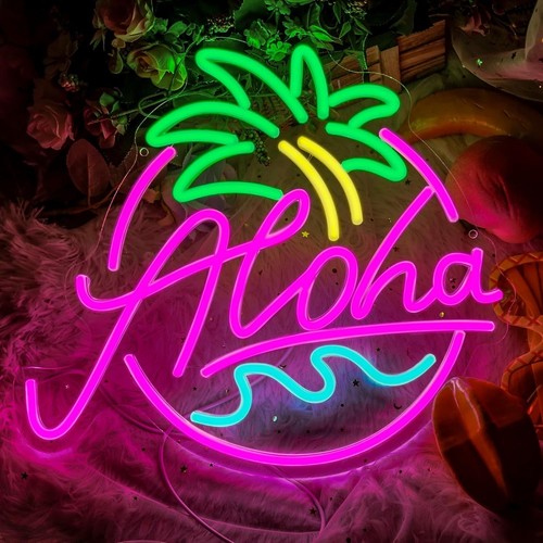 Aloha neon home bar - home, sign