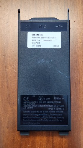 Siemens optipoint 500 - siemens, acoustic
