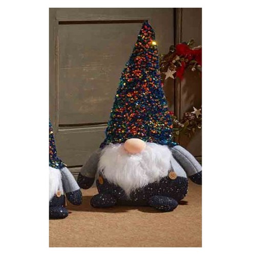 Jumbo navy glam sequin gonk - navy,