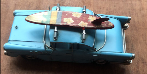 Metal tin model vintage - metal,