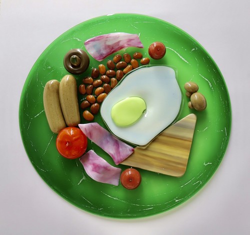 English breakfast plate wall - plate,