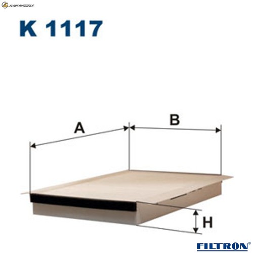 Interior air filter 1117 for - air,