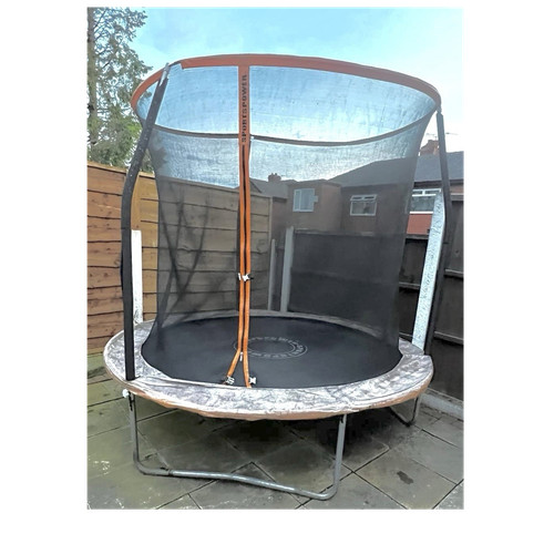 Round outdoor trampoline with - trampoline,