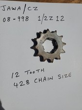 JAWA CZ GEAR BOX SPROCKET 12 TOOTH NEW OLD STOCK