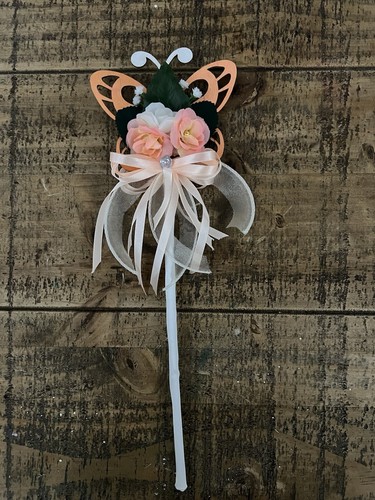 Handmade floral butterfly - floral,