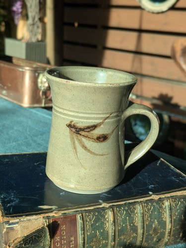 Vintage studio pottery mug - vintage,