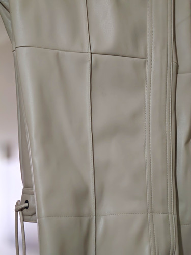 Next beige faux leather jogger - leather,