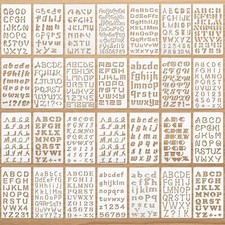 Letter And Number Stencils Reusable Plastic Letter Stencils Alphabet 28 Pieces