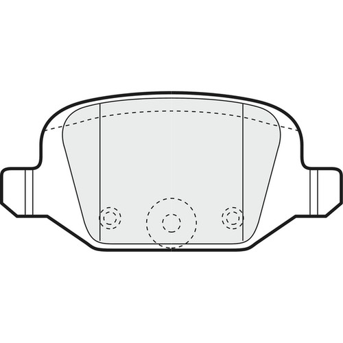 Brake pads set for fiat - for, panda