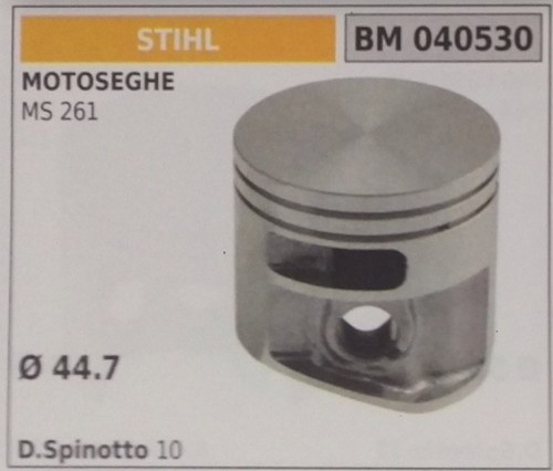 Complete piston with - with, and