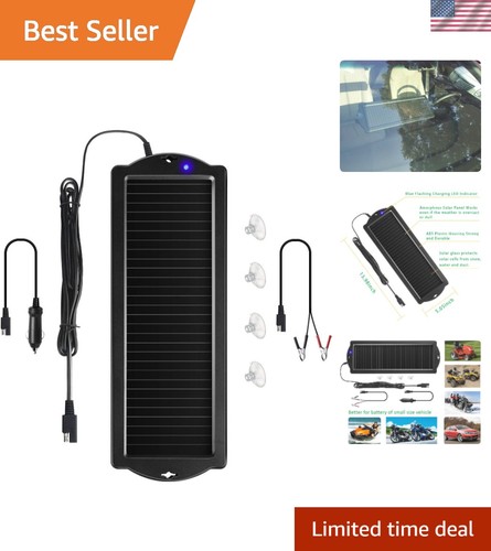 Portable solar battery charger - battery,