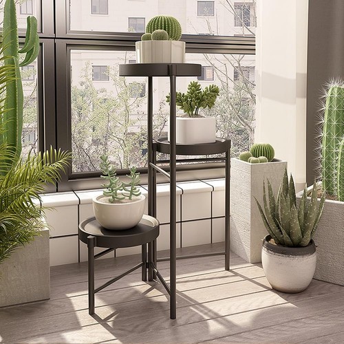 Metal plant shelf rack display - metal,