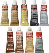 Rub n Buff Original Metallic Gilding Permanent Wax Leather Wood - Golds
