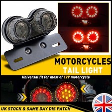 LED Motorcycle Motorbike Rear Tail light Brake Turn Indicators Lamp Universal UK