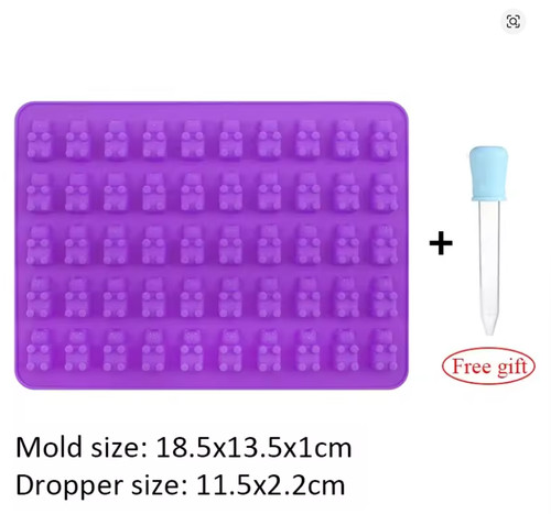 Cavity silicone gummy bear - 50,