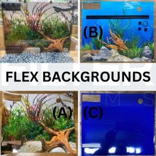 Backing Posters Compatible with Fluval Flex 34 & 57 L Aquarium Fish Background