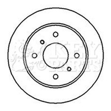 2x Brake Discs Solid For