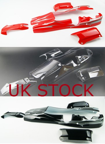 Red black clear body shell - red, for