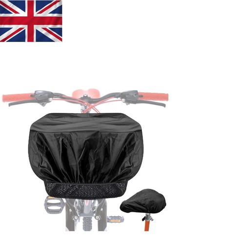 Black waterproof bike basket - black,